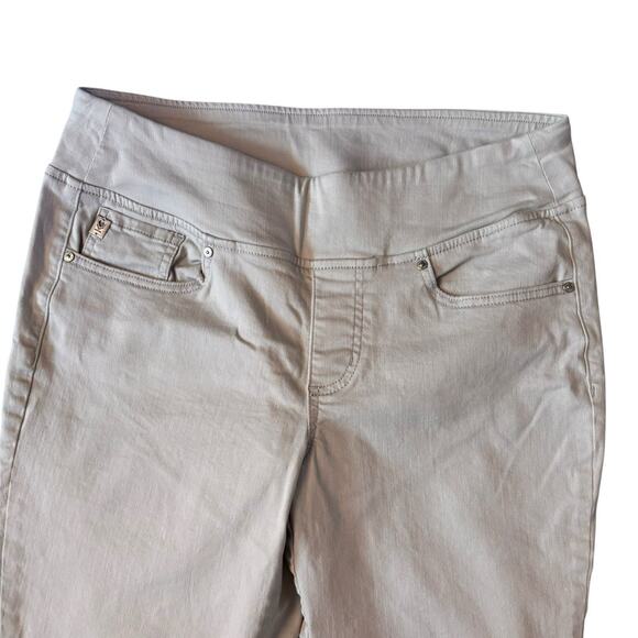 Belle by Kim Gravel Women's Petite 10P TripleLuxe Denim Jeans Grey - Picture 2 of 7